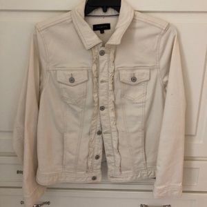 Talbots Cream Denim Jacket